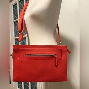 Rothy’s The Dual Zip Crossbody Bag - Bright Poppy